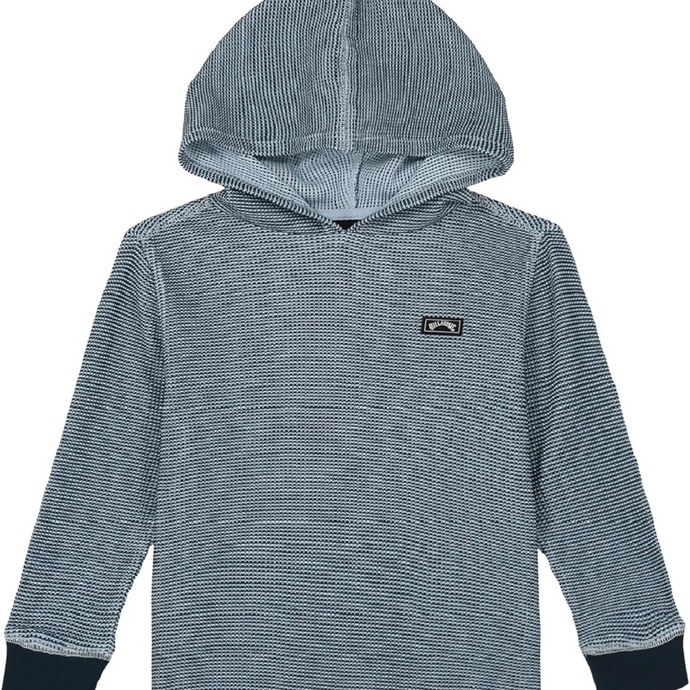 NWT Billabong Blue Pullover Hoodie with Attached Hood and Long Sleeves Large